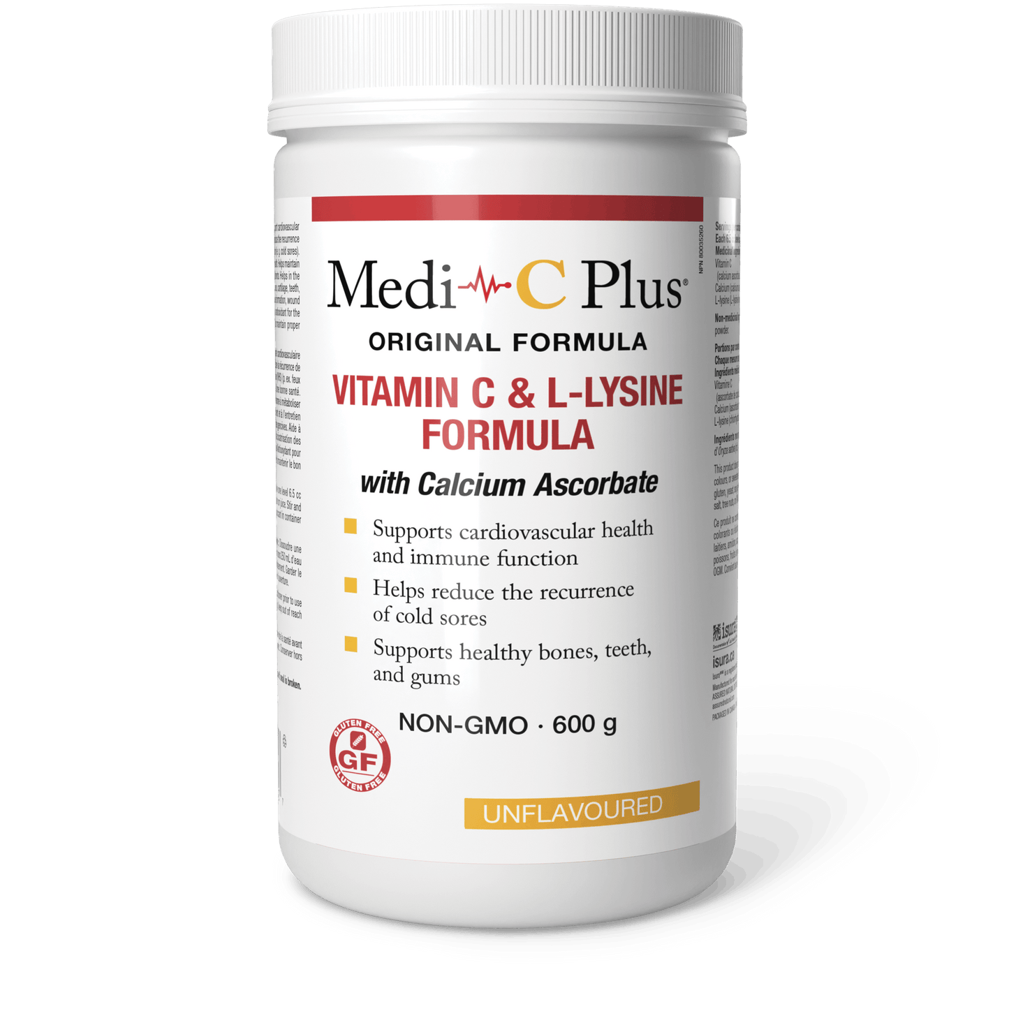 Medi-C Plus - VITAMIN C & L-LYSINE FORMULA WITH CALCIUM ASCORBATE - Unflavoured