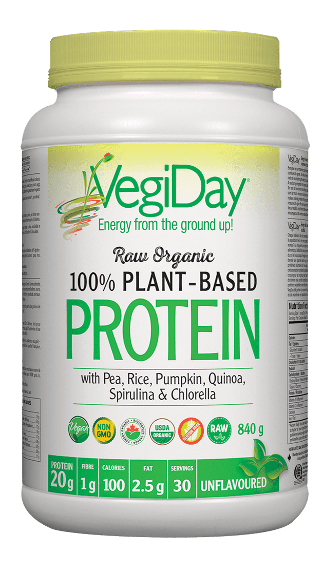 VegiDay - RAW ORGANIC PLANT-BASED PROTEIN - Unflavoured