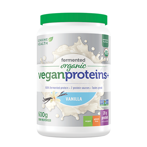 Genuine Health - FERMENTED ORGANIC VEGAN PROTEINS+ - Vanilla