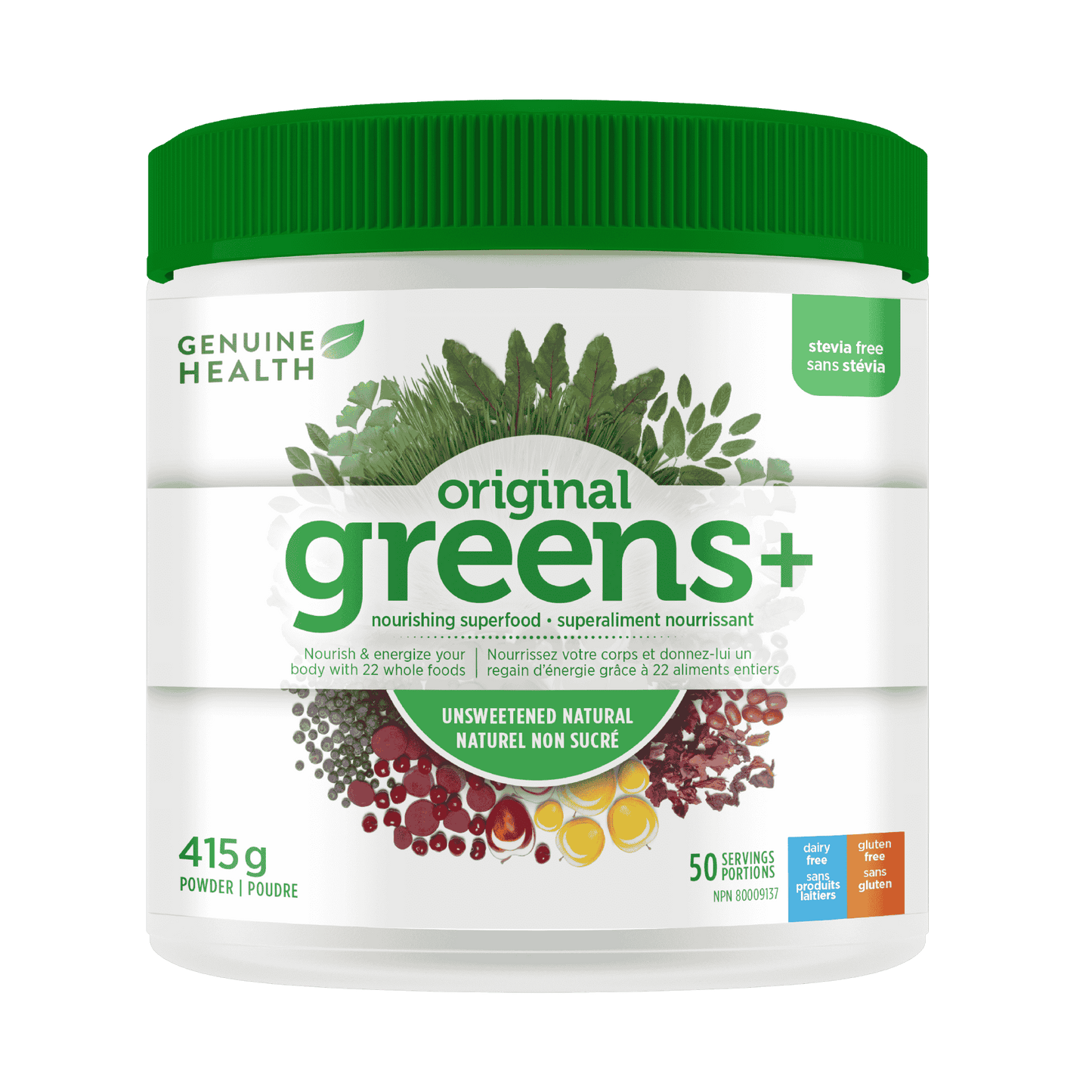 Genuine Health - GREENS+ - UNSWEETENED