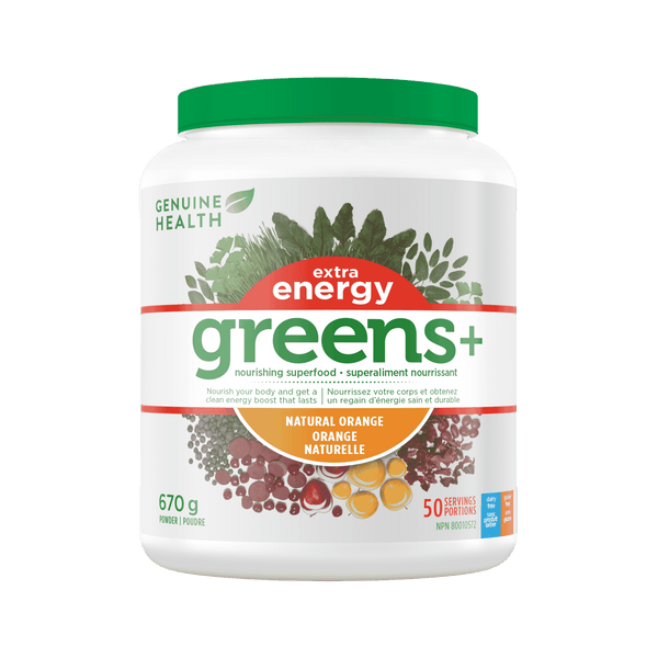 Thumbnail of Genuine Health - GREENS+ EXTRA ENERGY - Natural Orange