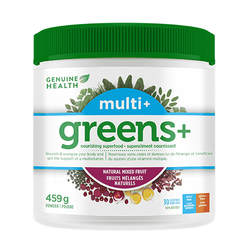 Genuine Health - GREENS+ MULTI+ - Natural Mixed Fruit