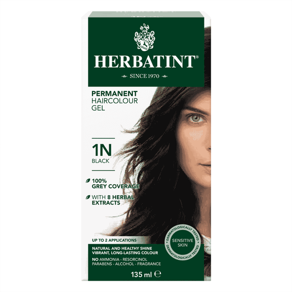 Herbatint - PERMANENT HAIRCOLOUR GEL - 1N BLACK