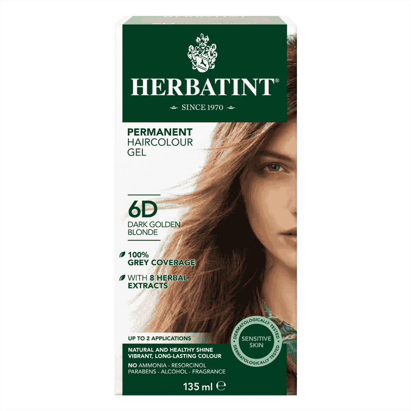 Herbatint - PERMANENT HAIRCOLOUR GEL - 6D DARK GOLDEN BLONDE