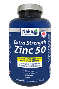 Naka - EXTRA STRENGTH ZINC 50 - Bonus Size – The Vitamin Shop