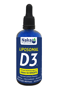 Naka - LIPOSOMAL D3 DROPS - 2000 IU - Bonus Size