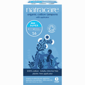 Natracare - ORGANIC COTTON TAMPONS - SUPER with Applicator