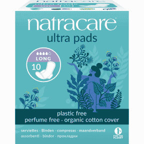 Natracare - Natracare Ultra Pads w/Wings Long 10 count