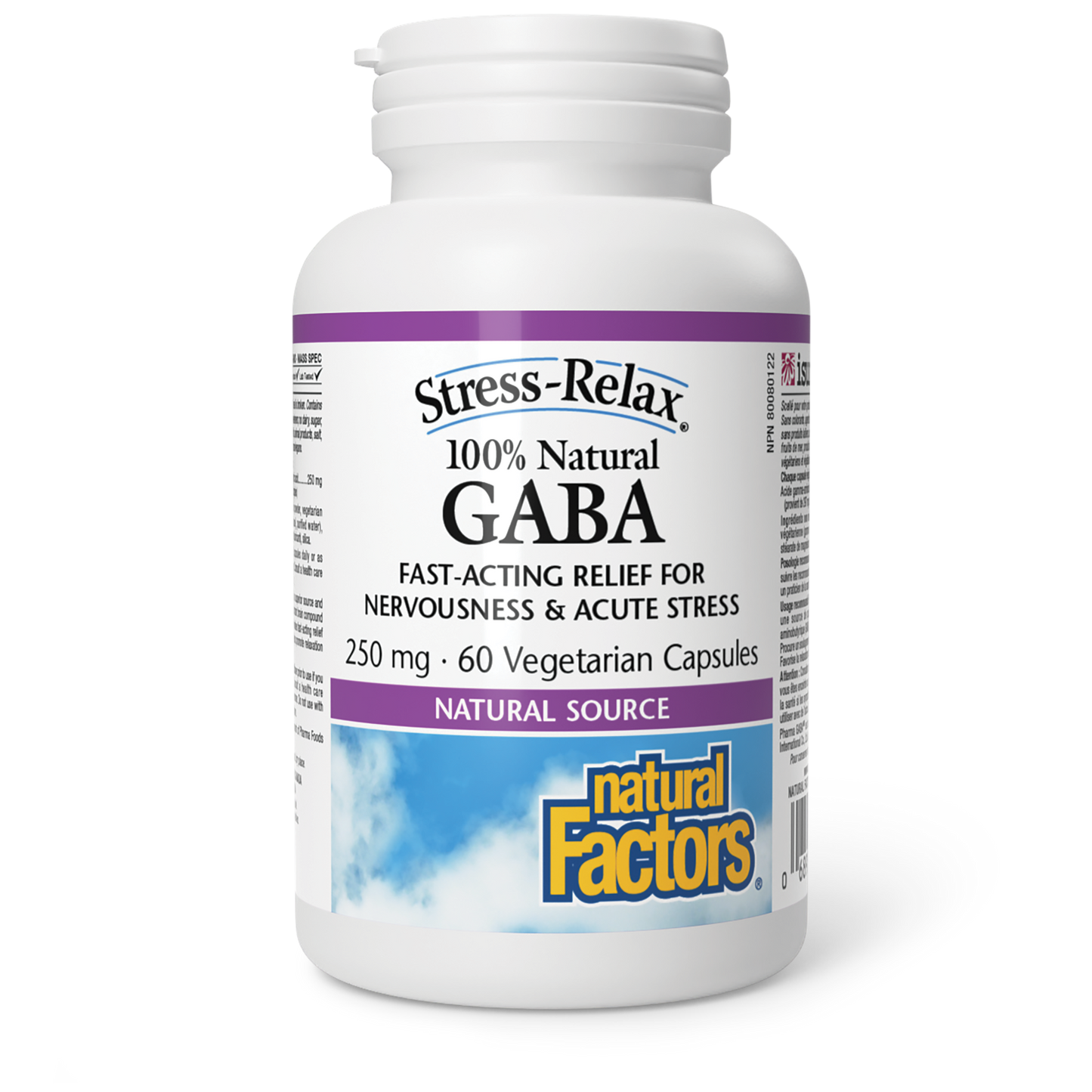 Natural Factors - STRESS-RELAX GABA - 250 mg