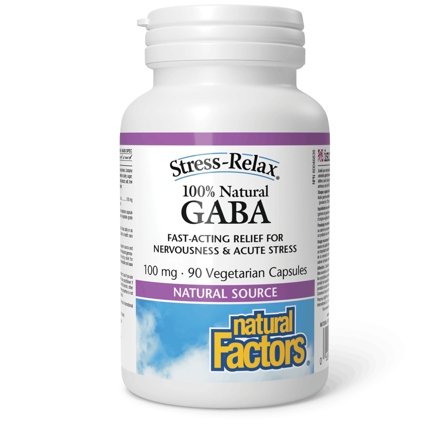 Natural Factors - STRESS-RELAX GABA - 100 mg