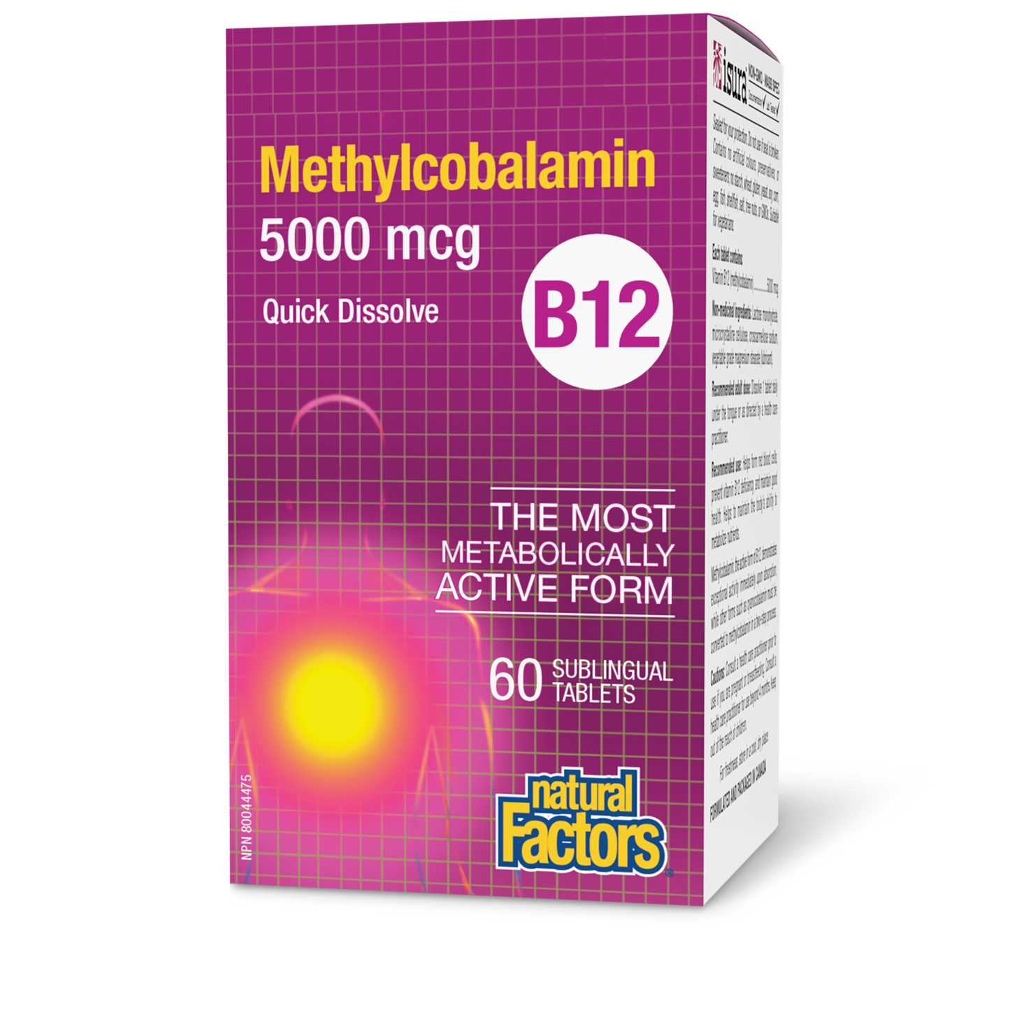 Natural Factors - B12 METHYLCOBALAMIN - 5000 mcg