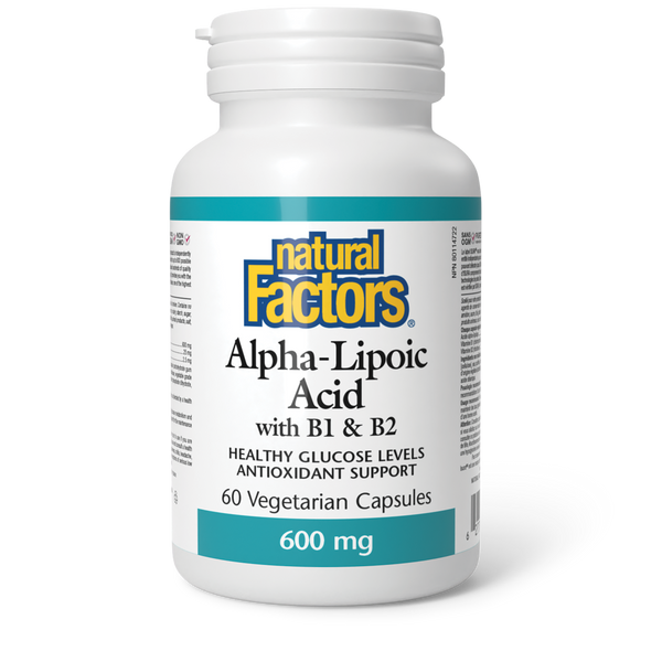 Thumbnail of Natural Factors - ALPHA-LIPOIC ACID WITH B1 & B2 - 600 mg