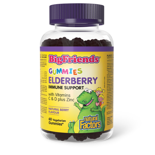 Thumbnail of Natural Factors - BIG FRIENDS ELDERBERRY GUMMIES