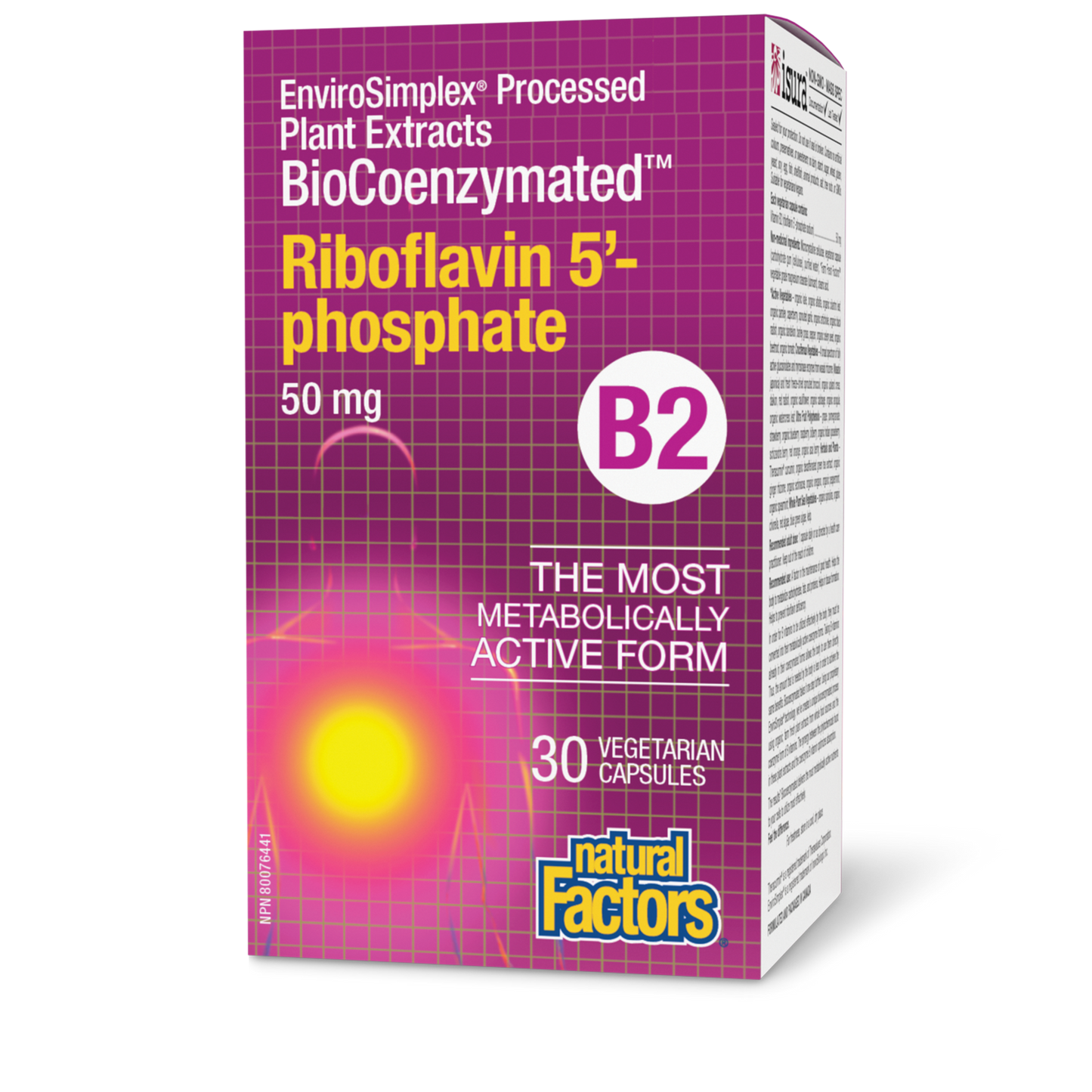 Natural Factors - BIOCOENZYMATED RIBOFLAVIN 5'-PHOSPHATE