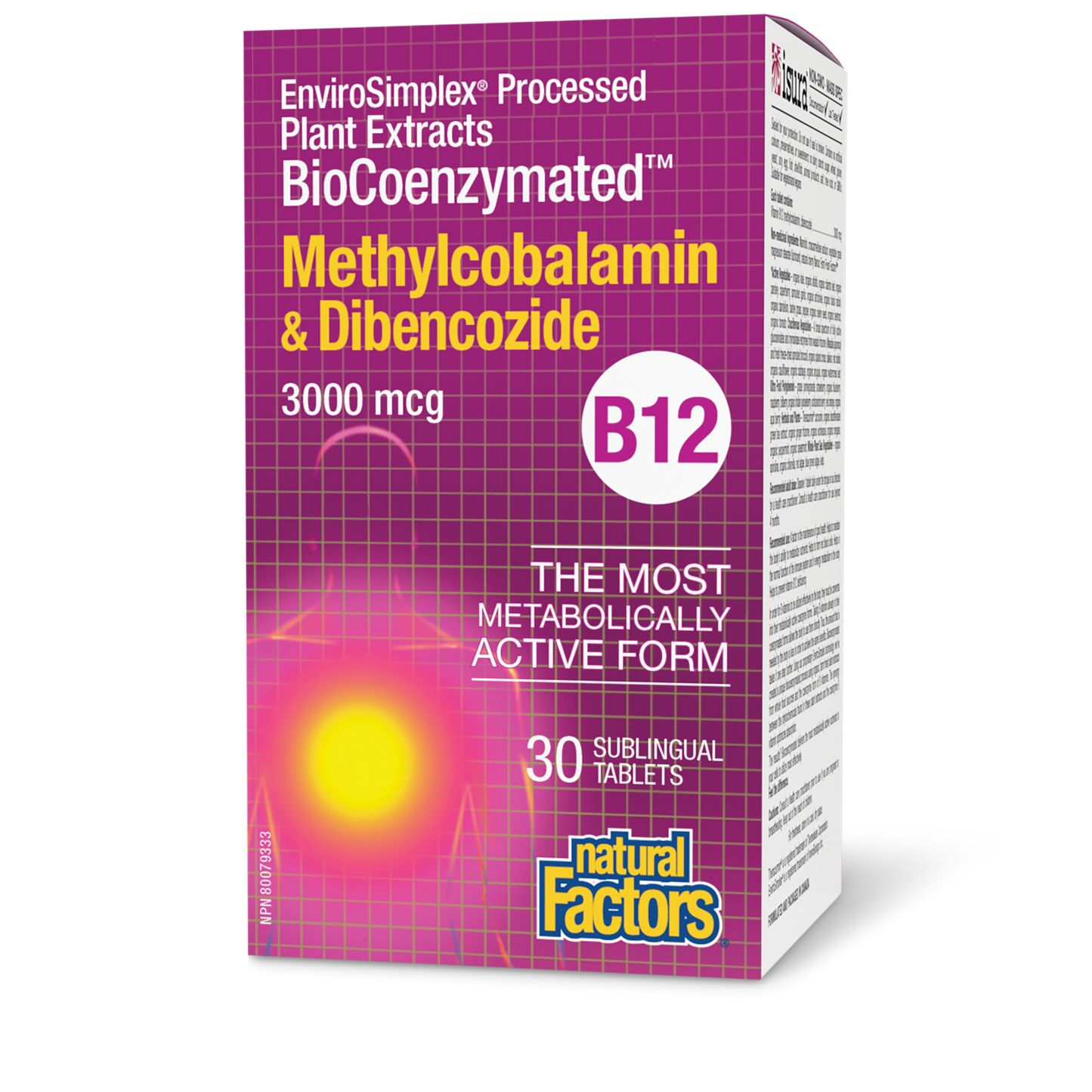 Natural Factors - BIOCOENZYMATED METHYLCOBALAMIN & DIBENCOZIDE