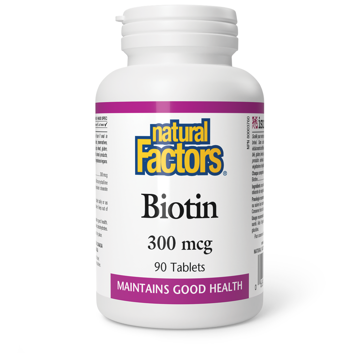 Natural Factors - BIOTIN - 300 mcg