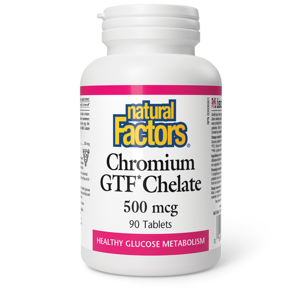 Thumbnail of Natural Factors - CHROMIUM GTF CHELATE - 500 mcg