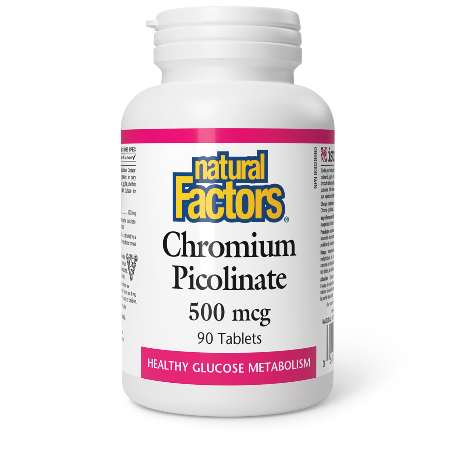 Natural Factors - CHROMIUM PICOLINATE - 500 mcg