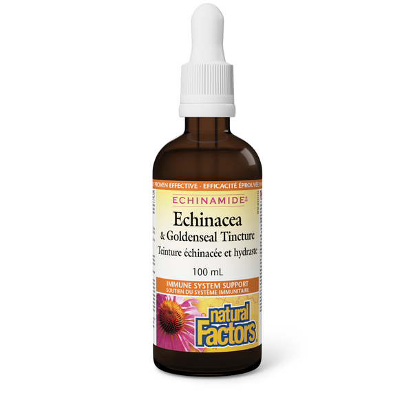 Thumbnail of Natural Factors - ECHINAMIDE ECHINACEA & GOLDENSEAL TINCTURE