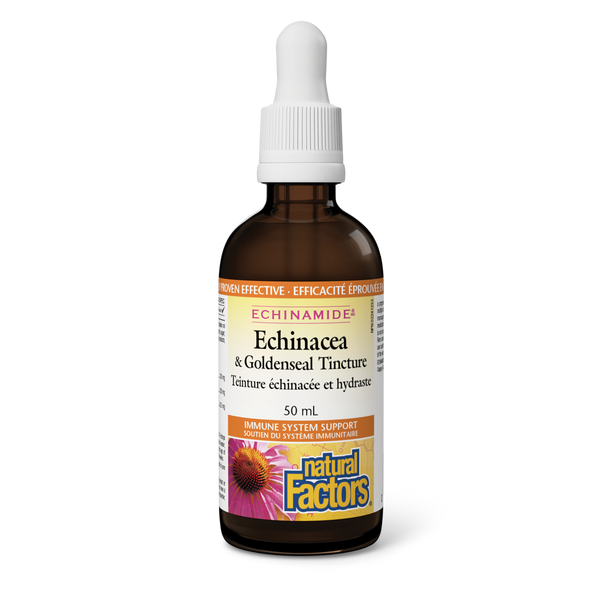 Thumbnail of Natural Factors - ECHINAMIDE ECHINACEA & GOLDENSEAL TINCTURE