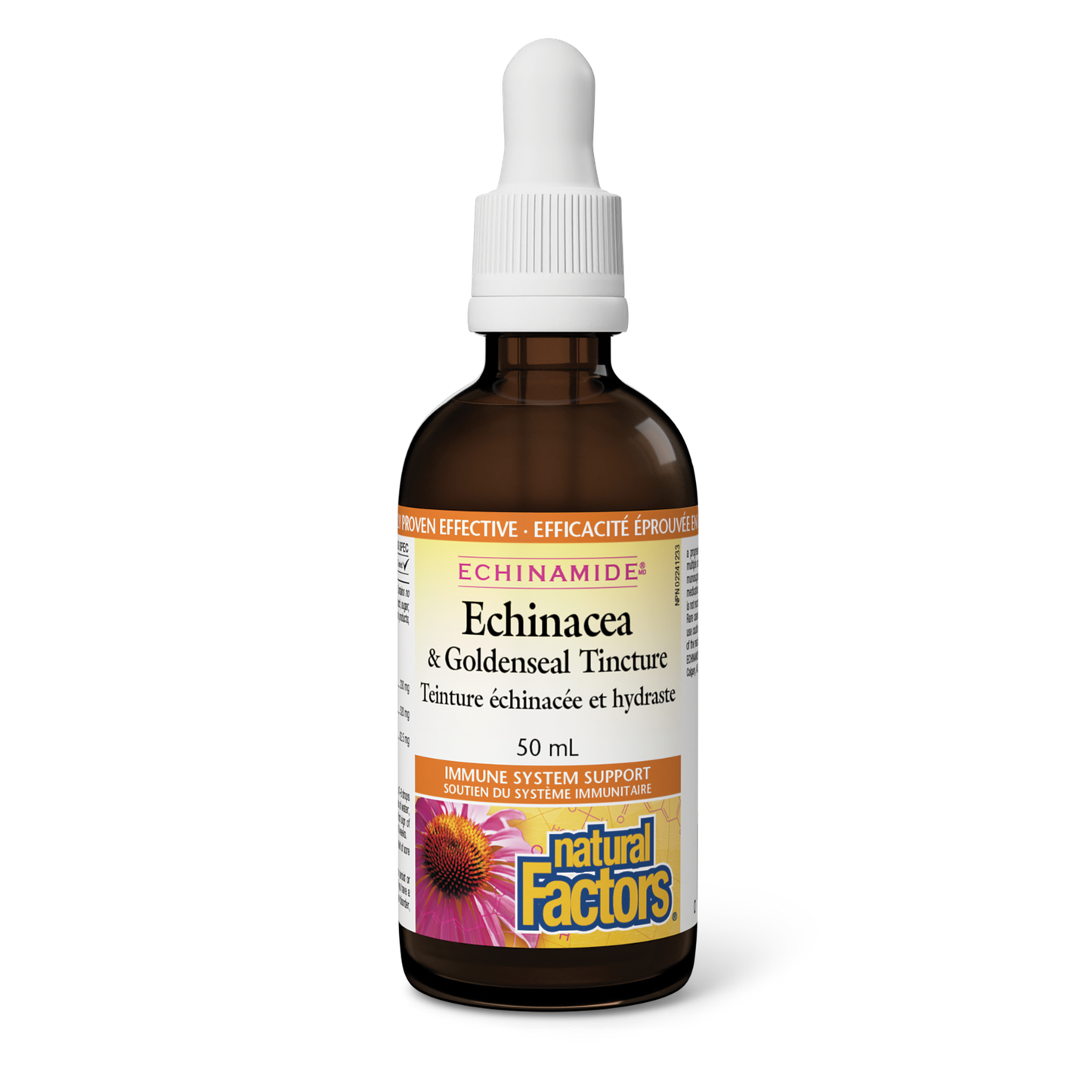 Natural Factors - ECHINAMIDE ECHINACEA & GOLDENSEAL TINCTURE