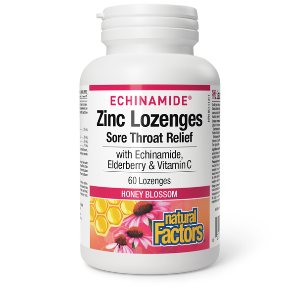 Thumbnail of Natural Factors - ECHINAMIDE ZINC LOZENGES SORE THROAT RELIEF - Honey Blossom