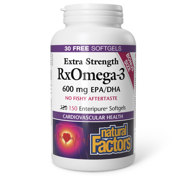 Natural Factors - EXTRA STRENGTH RXOMEGA-3 - Bonus Size