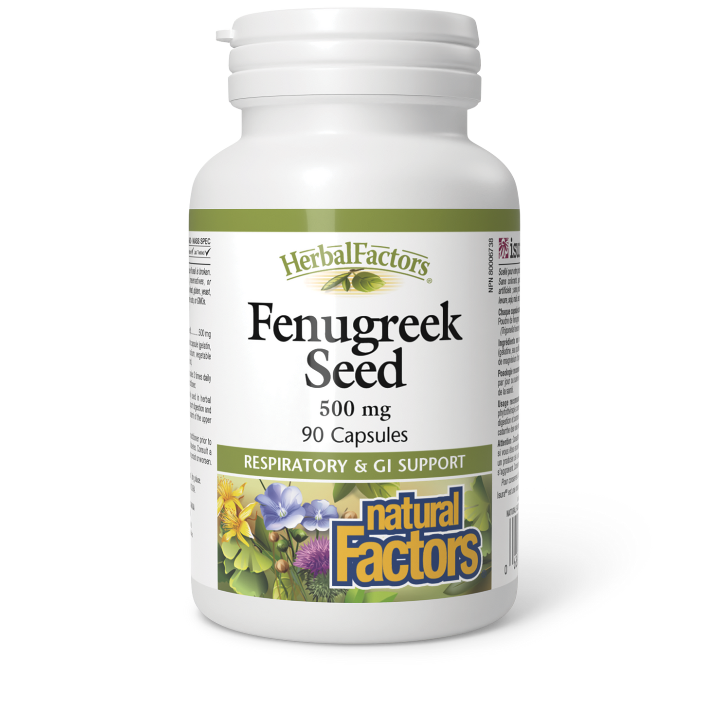 Natural Factors - FENUGREEK SEED - 500 mg