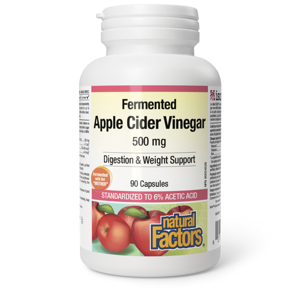 Thumbnail of Natural Factors - FERMENTED APPLE CIDER VINEGAR - 500 mg