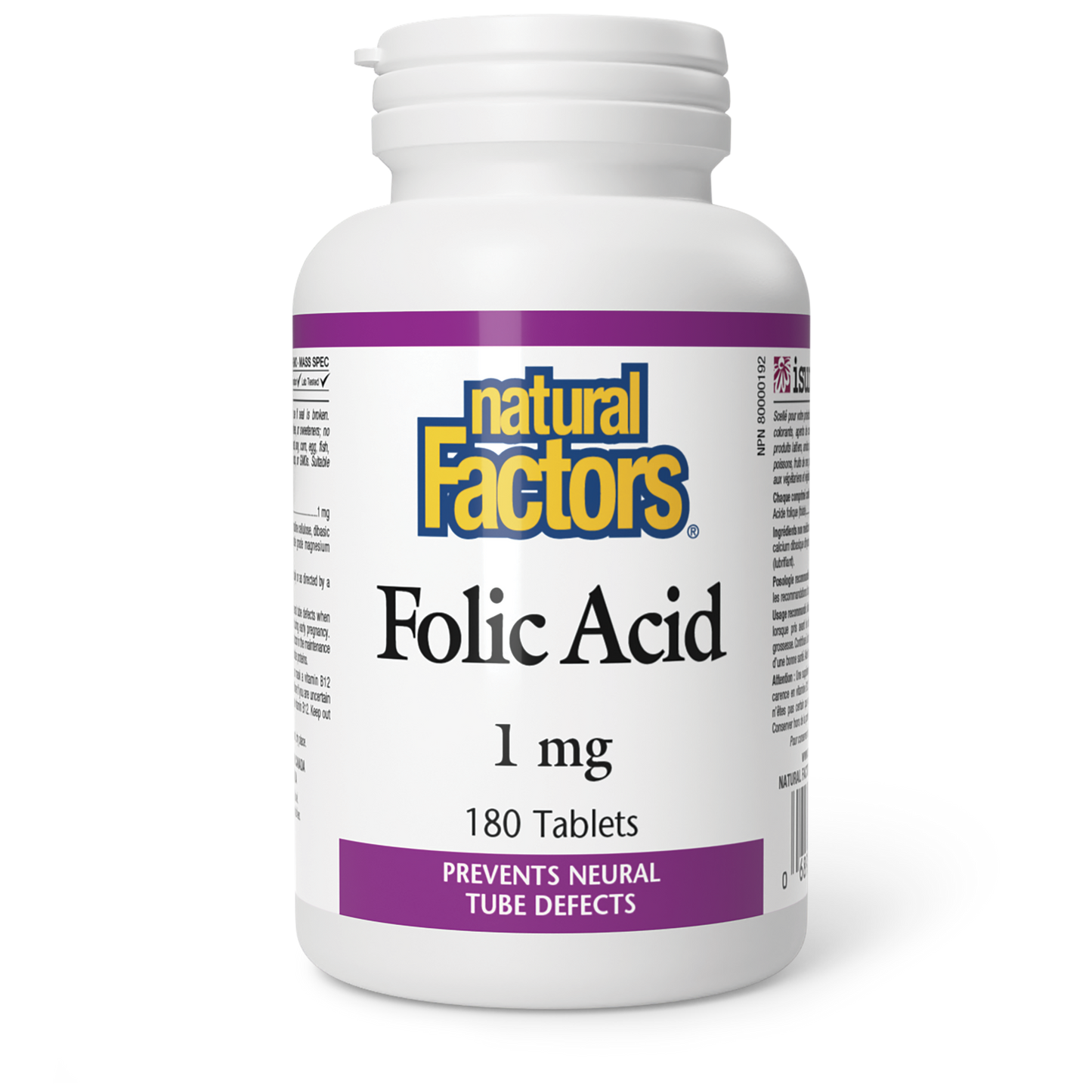 Natural Factors - FOLIC ACID - 1 mg