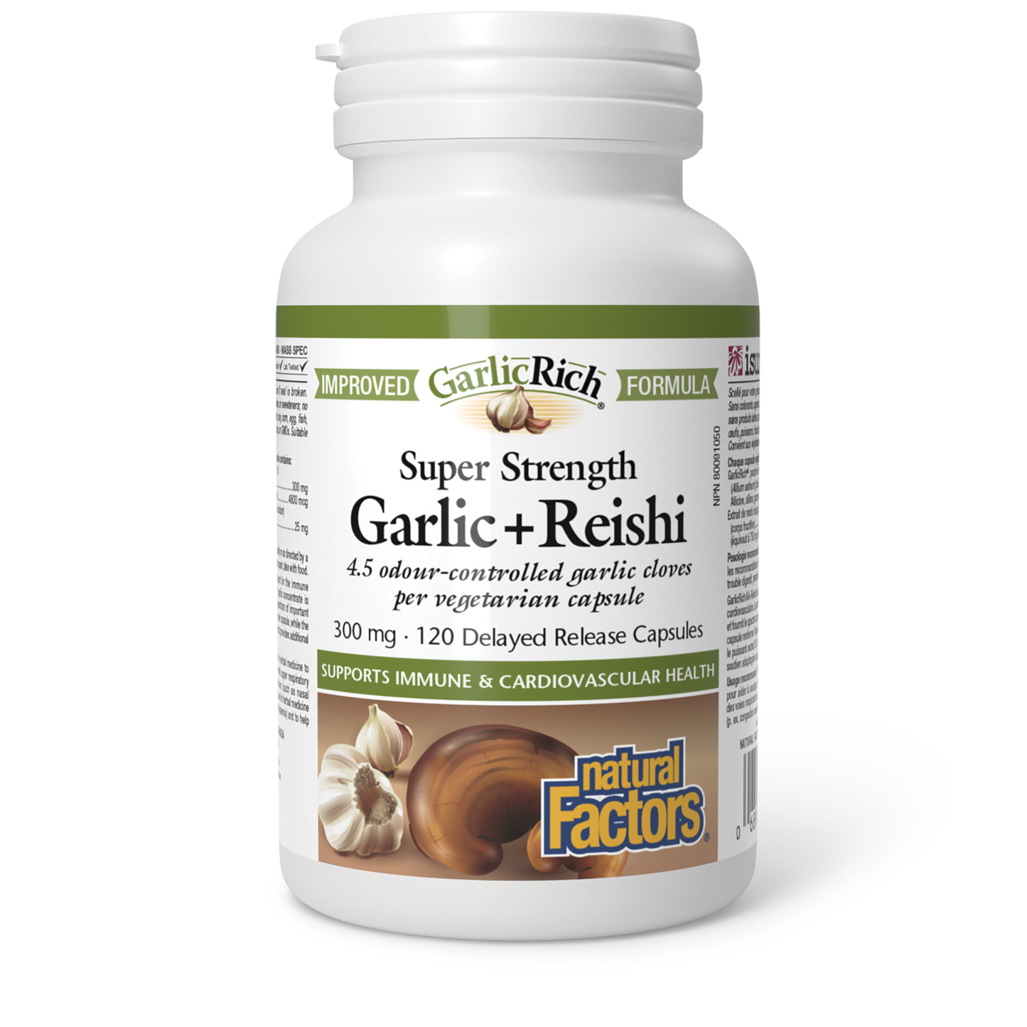 Natural Factors - GARLICRICH SUPER STRENGTH GARLIC + REISHI