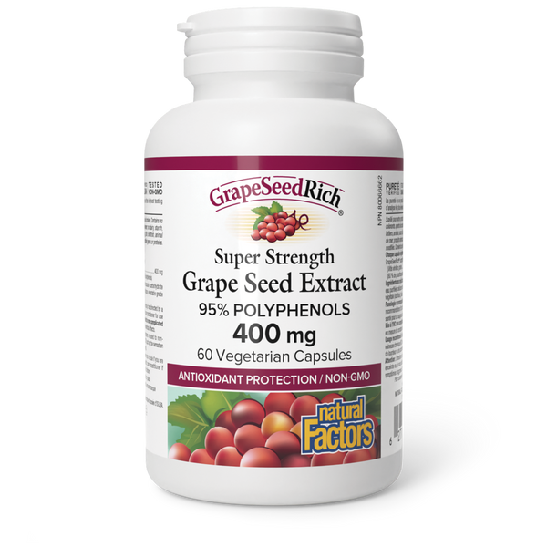 Thumbnail of Natural Factors - GRAPESEEDRICH SUPER STRENGTH GRAPE SEED EXTRACT- 400 mg