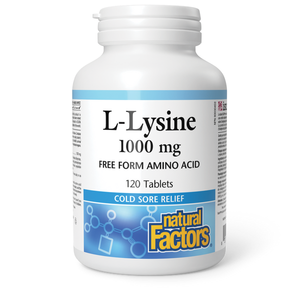 Thumbnail of Natural Factors - L-LYSINE - 1000 mg