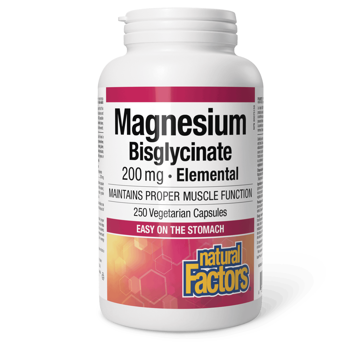 Natural Factors - MAGNESIUM BISGLYCINATE PURE - 200 mg