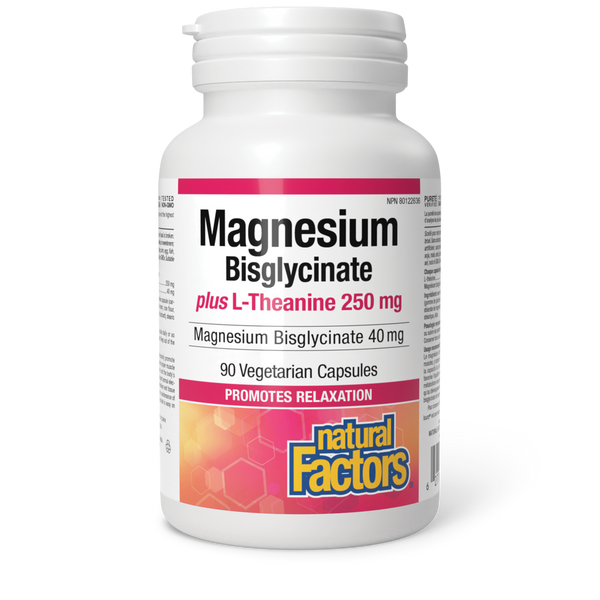 Thumbnail of Natural Factors - MAGNESIUM BISGLYCINATE PLUS L-THEANINE - 250 mg