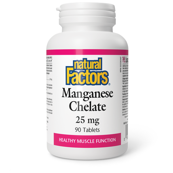 Thumbnail of Natural Factors - MANGANESE CHELATE - 25 mg