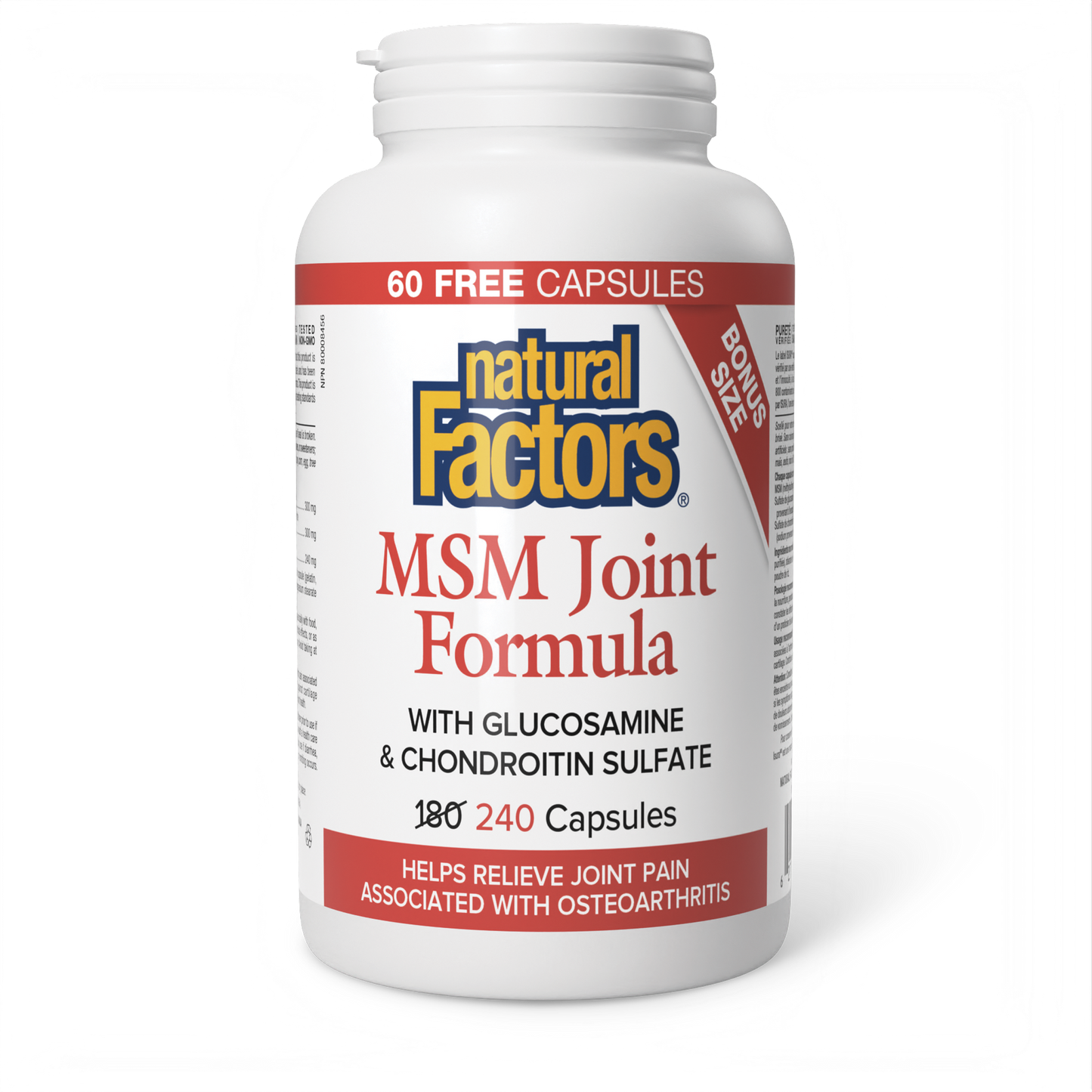 Natural Factors - MSM JOINT FORMULA - Bonus Size