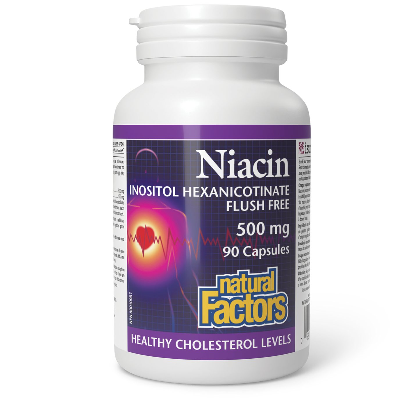 Natural Factors - NIACIN FLUSH FREE - 500 mg