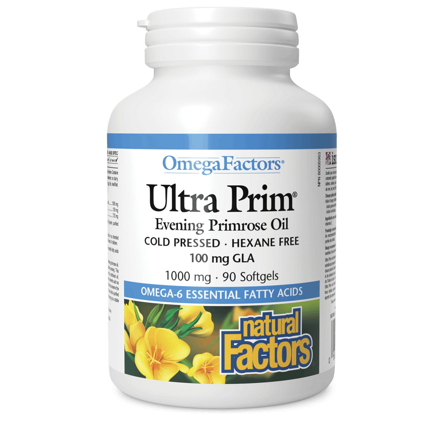 Natural Factors - ULTRA PRIM EVENING PRIMROSE OIL - 1000 mg