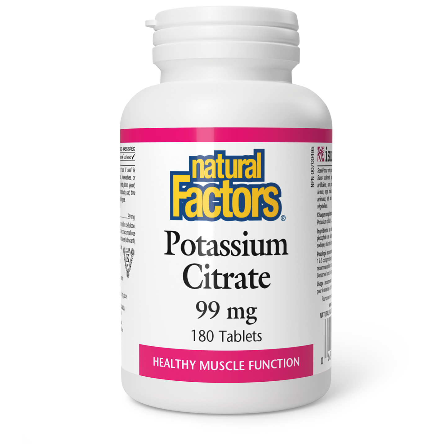 Natural Factors - POTASSIUM CITRATE - 99 mg