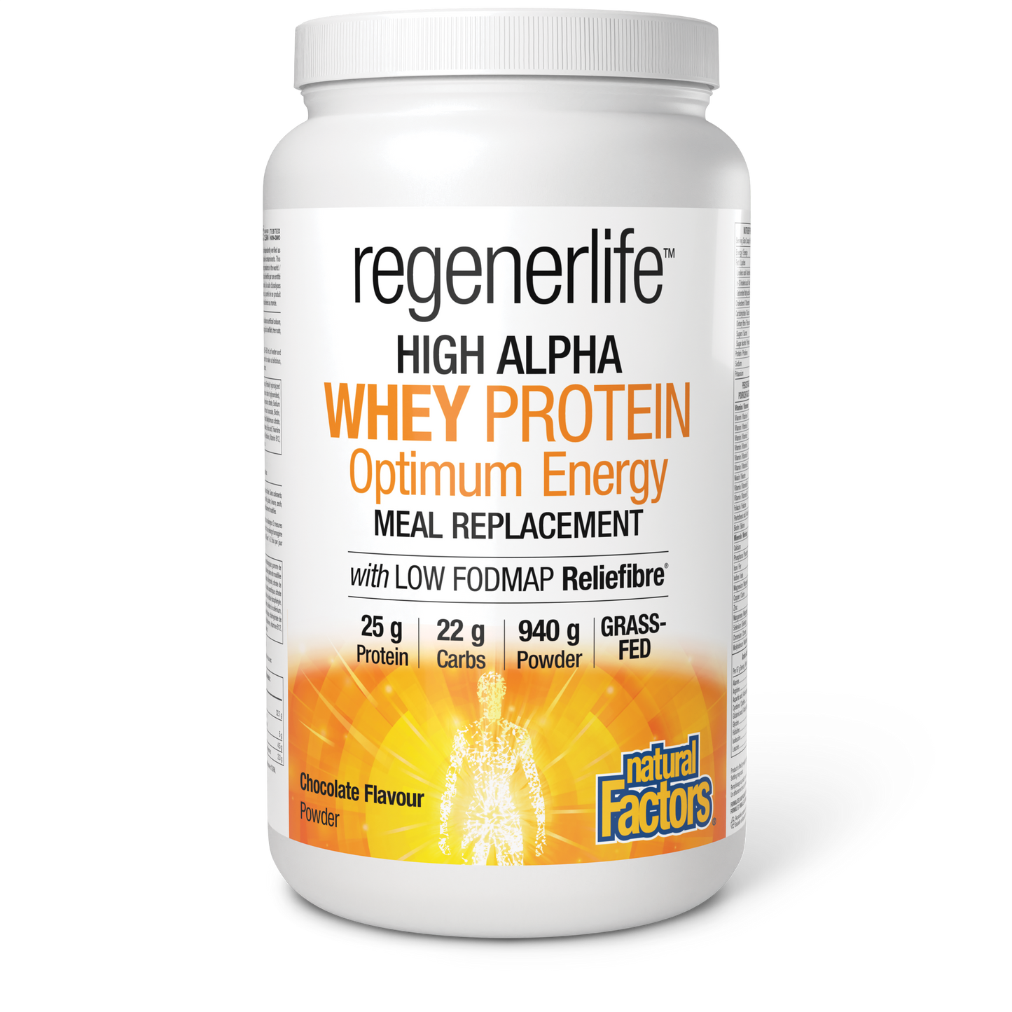 Natural Factors - REGENERLIFE HIGH ALPHA WHEY PROTEIN MEAL REPLACEMENT - Chocolate Flavour