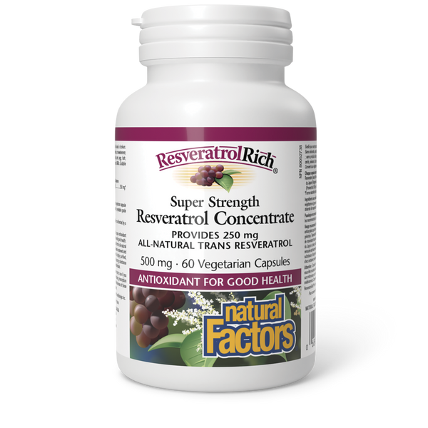 Thumbnail of Natural Factors - RESVERATROLRICH SUPER STRENGTH RESVERATROL CONCENTRATE