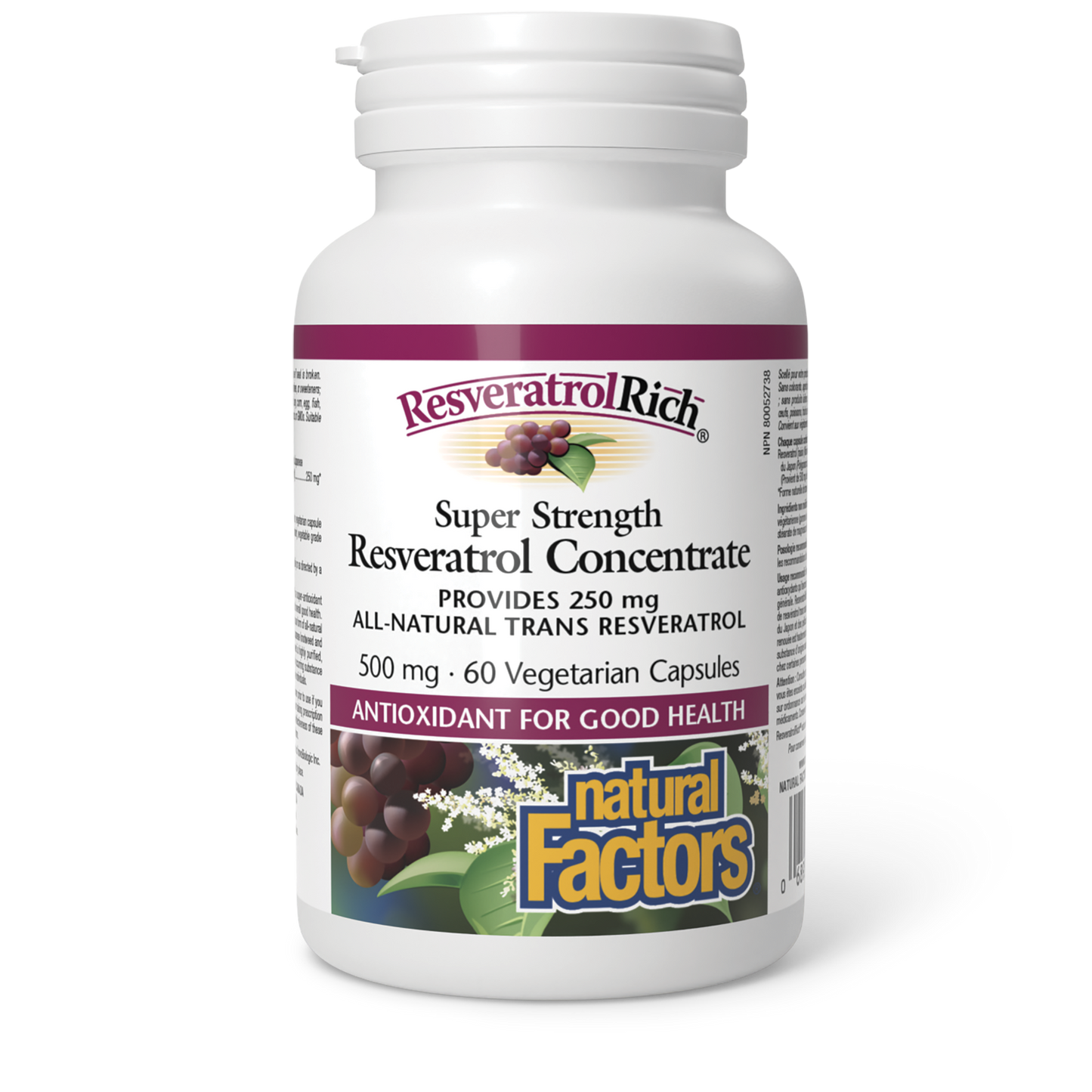 Natural Factors - RESVERATROLRICH SUPER STRENGTH RESVERATROL CONCENTRATE