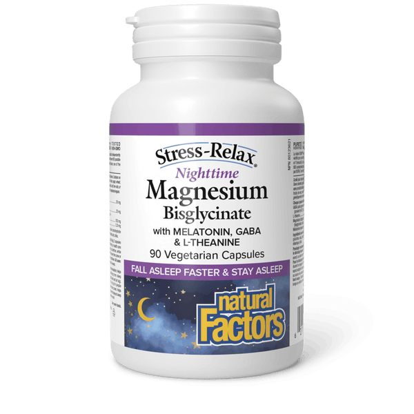 Thumbnail of Natural Factors - STRESS-RELAX NIGHTTIME MAGNESIUM BISGLYCINATE