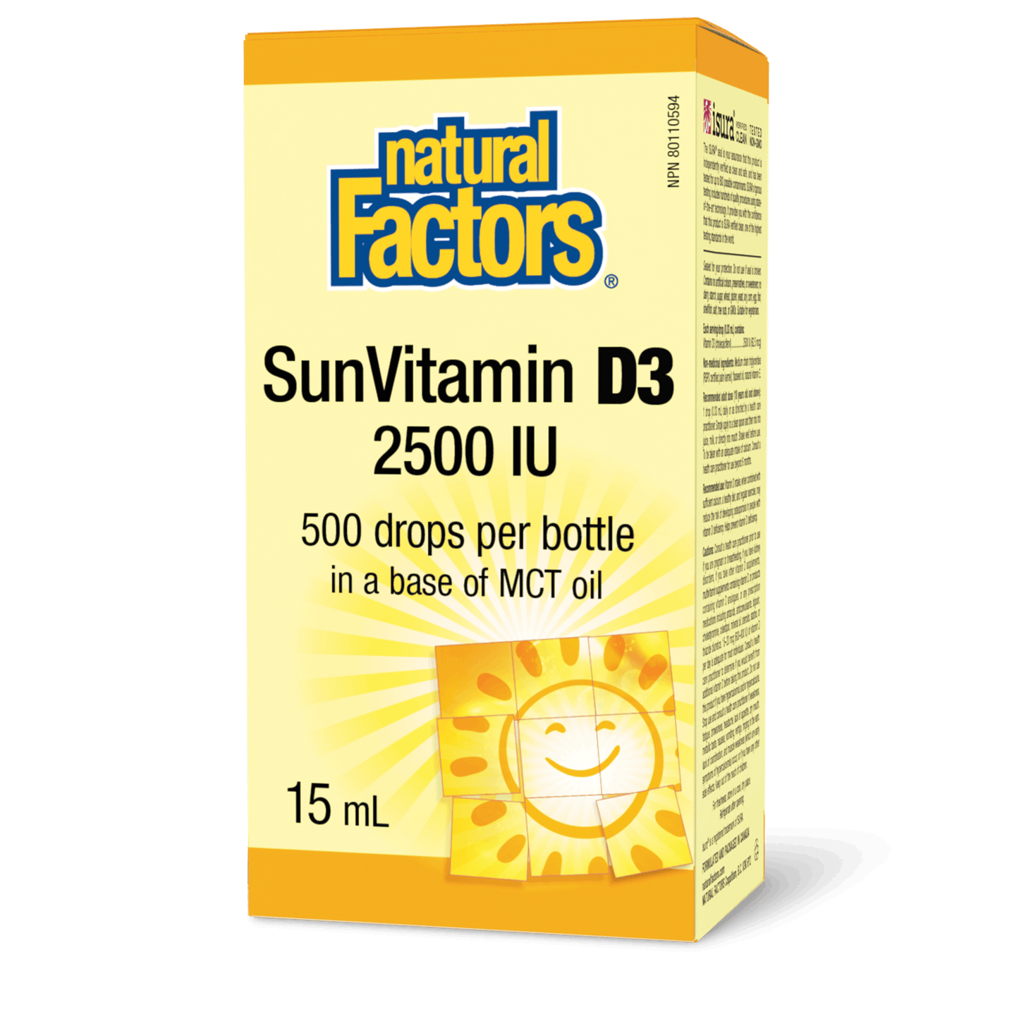 Natural Factors - SUNVITAMIN D3 - 2500 IU