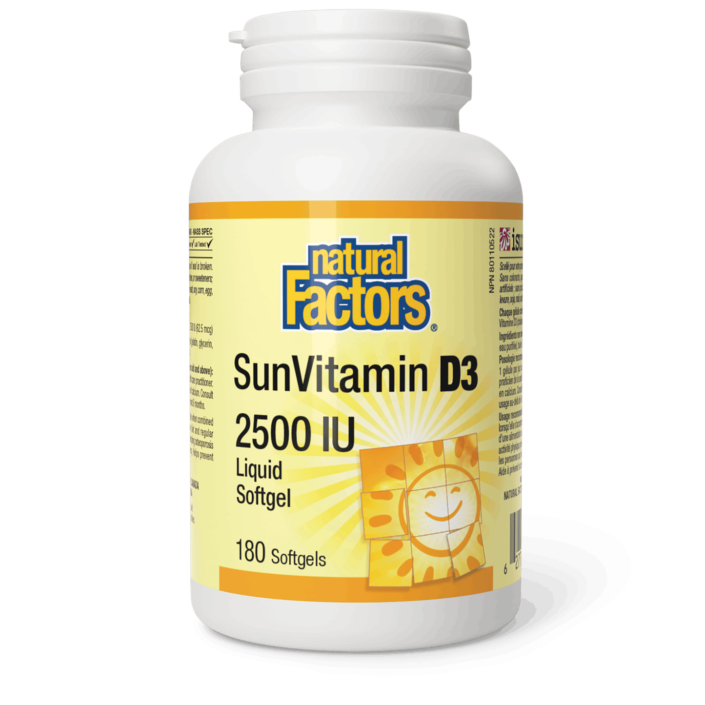 Natural Factors - SUNVITAMIN D3 - 2500 IU