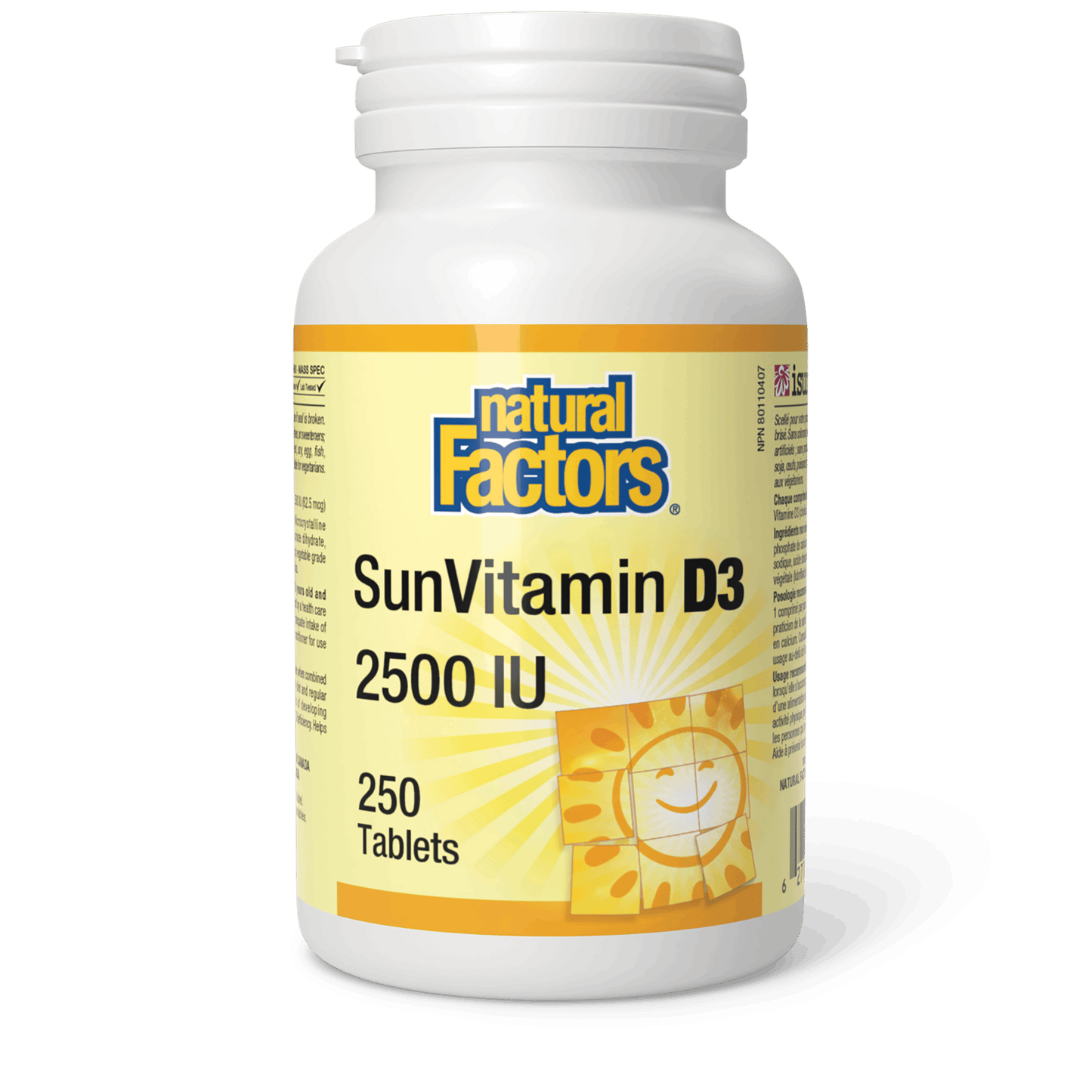 Natural Factors - SUNVITAMIN D3 - 2500 IU