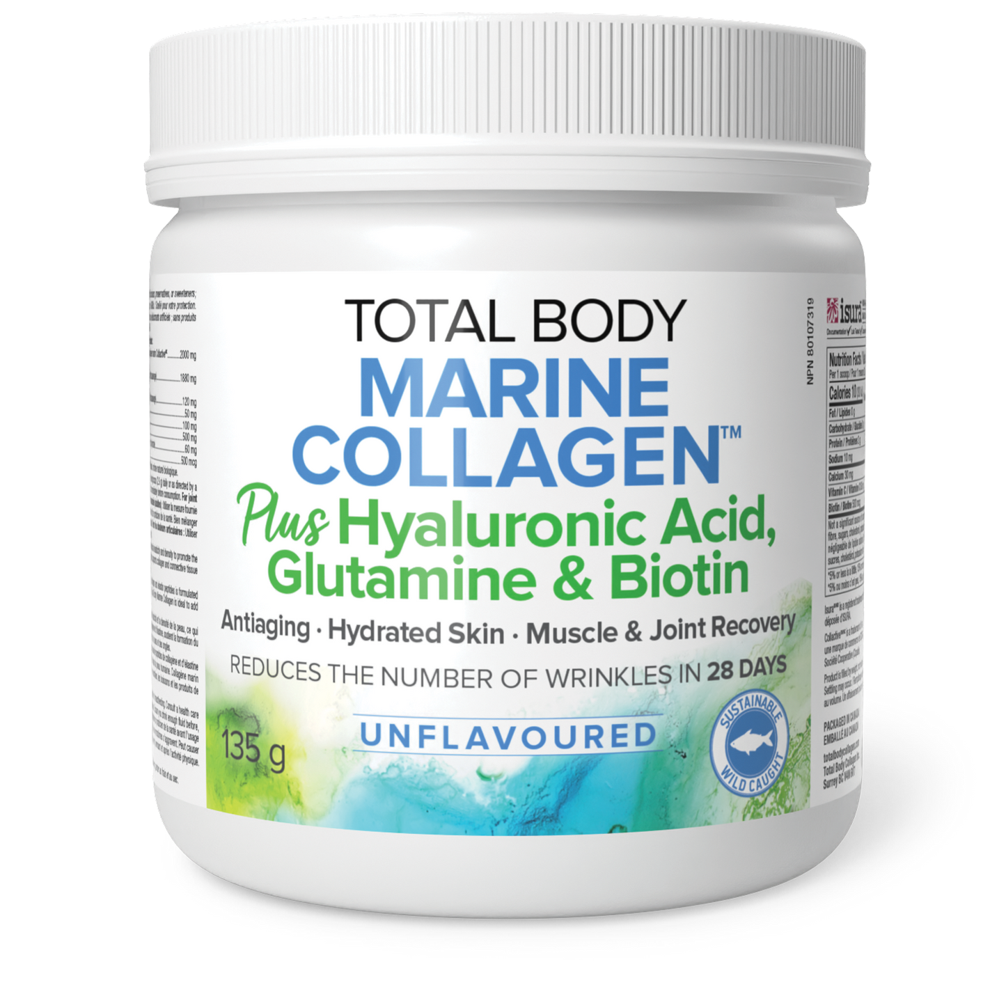 Natural Factors - TOTAL BODY MARINE COLLAGEN with HYALURONIC ACID GLUTAMINE & BIOTIN