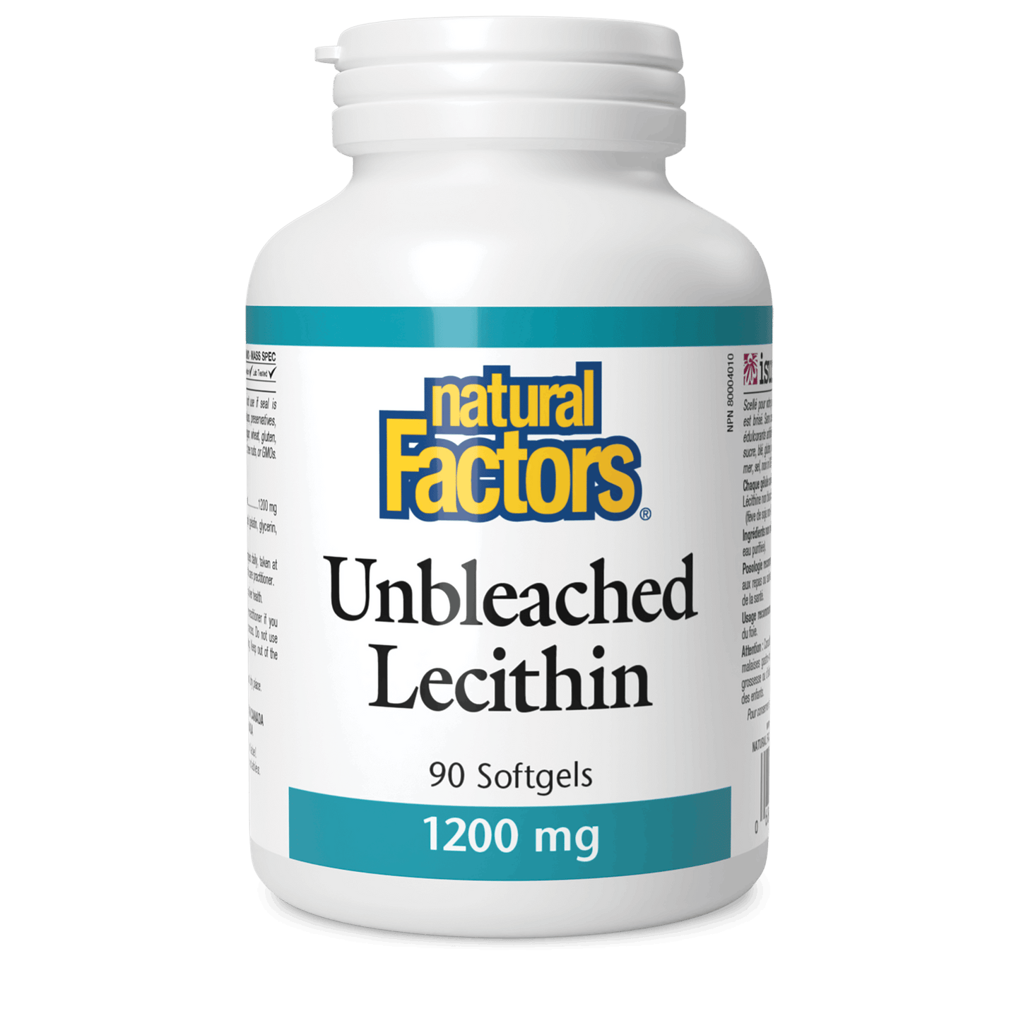 Natural Factors - UNBLEACHED LECITHIN - 1200 mg