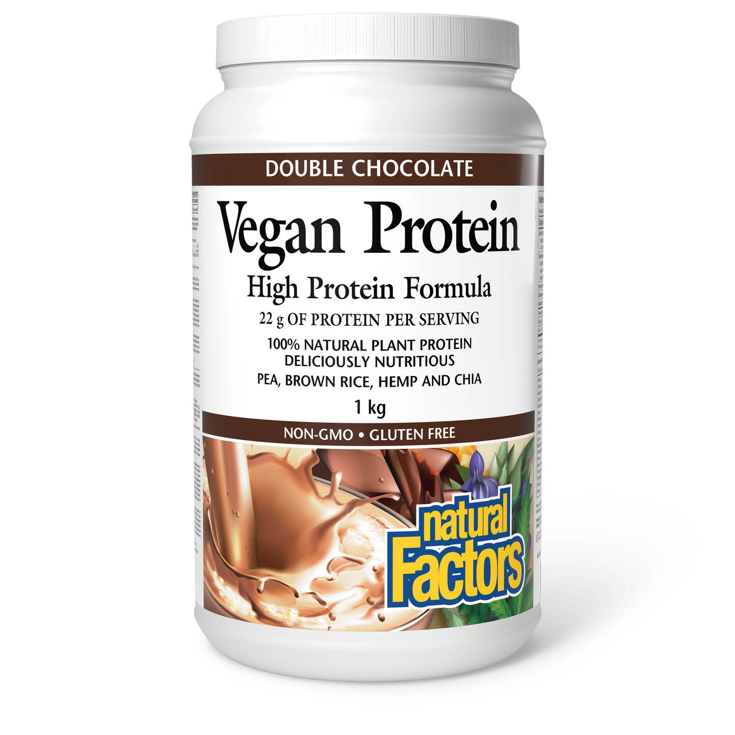 Natural Factors - VEGAN PROTEIN - Double Chocolate Flavour